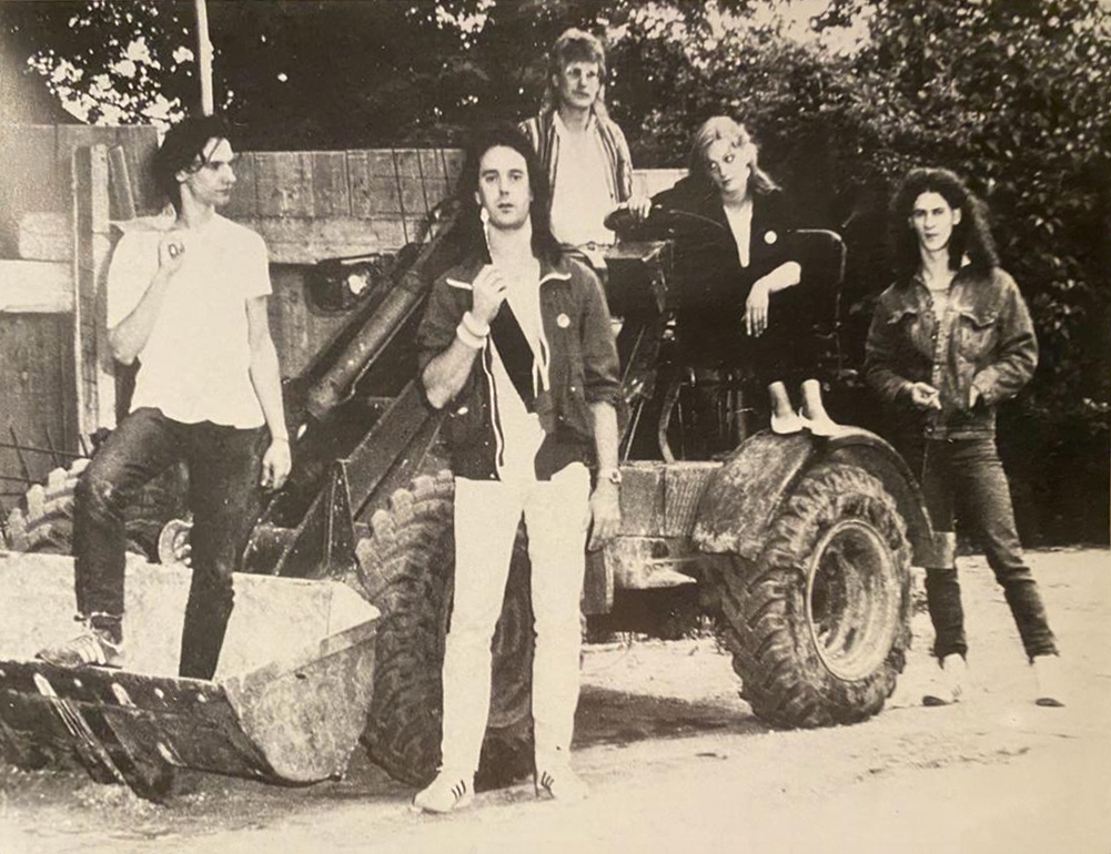 Altes Gruppenfoto von Lusthansa in schwarz/weiss